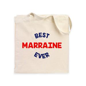 Totebag Best Marraine Ever - Naturel - Taille TU