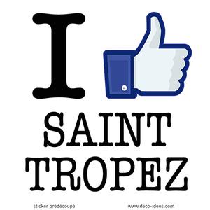 Sticker I LIKE SAINT TROPEZ