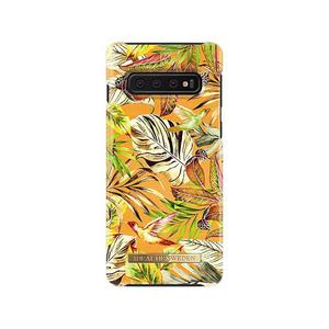 iDeal Of Sweden - Coque Rigide Fashion Mango Jungle - Couleur : Orange - Modèle : Galaxy S10