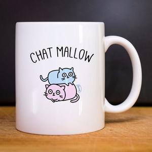 Mug Chat Mallow - Blanc - Taille TU