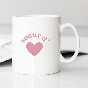 Mug Sœur D'amour Cœur - Blanc - Taille TU