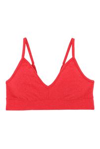 Brassière Coton BIO - Paillettes Rouge