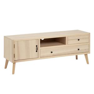 PAPLIO - Meuble TV Multi-Rangements MDF et Bois de Peuplier