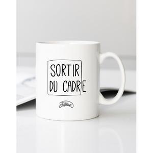 Mug Sortir Du Cadre - Blanc - Taille TU