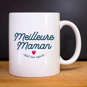 Mug Meilleure Maman Dixit Mes Enfants - Blanc - Taille TU