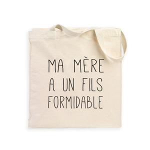 Totebag Ma Mère A Un Fils Formidable - Naturel - Taille TU