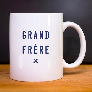 Mug Grand Frère X Cœur Waf - Blanc - Taille TU